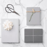Shades of Grey Wrapping Paper 3 Set Flat Sheet<br><div class="desc">A beautiful color trio of cloud,  silver and charcoal grey wrapping paper sheets. A compliment to your gifts for any special occasion,  event or holiday season.</div>