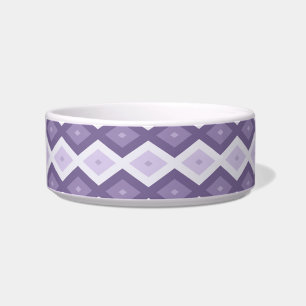 Shades of lavender diamond pattern bowl