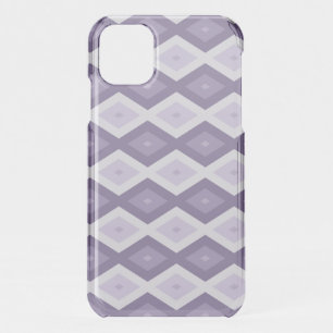 Shades of lavender diamond pattern iPhone 11 case