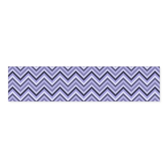 Shades of Lavender Zig Zag Stripes Napkin Bands (Unfolded)