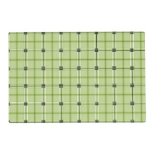 SHADES OF LEAF GREEN PLAID PATTERNS PLACEMAT
