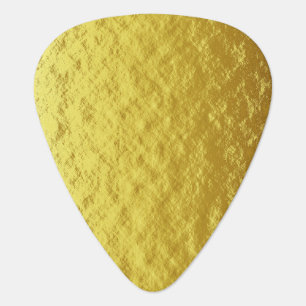 Shades of Light and Dark Gold Texture Guitar Pick