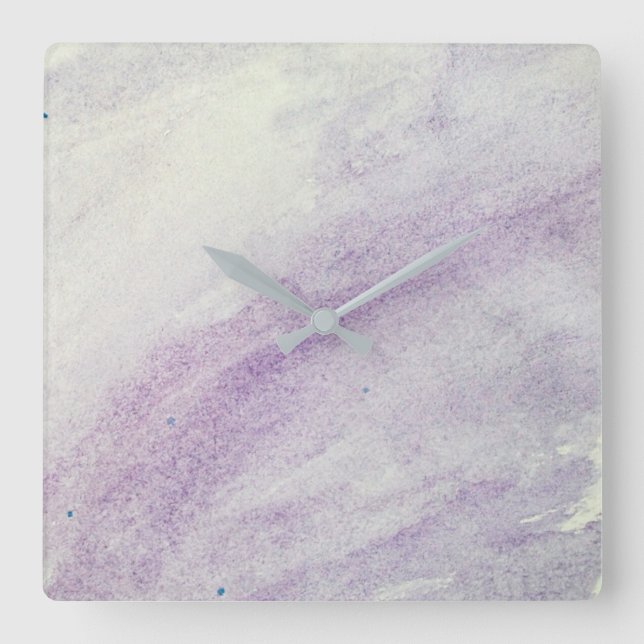 SHADES OF LILAC Acrylic Wall Clock (Front)