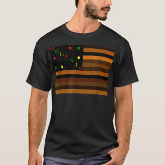 Shades of Melanin Flag Black Pride T-Shirt