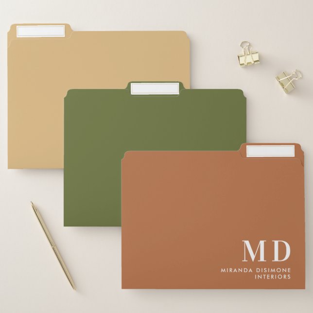 Shades of Nature Modern Minimalist File Folder (Set)