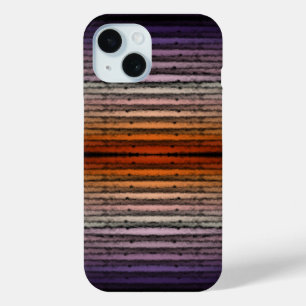 Shades Of Orange And Purple Salty Watercolor Art iPhone 15 Case