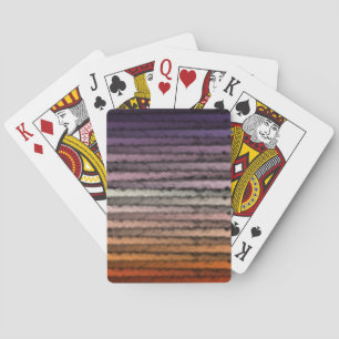 Shades Of Orange And Purple Salty Watercolor Art Poker Cards