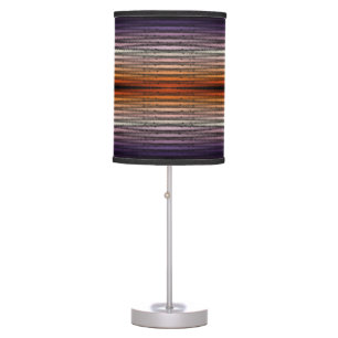 Shades Of Orange And Purple Salty Watercolor Art Table Lamp