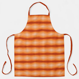 Shades Of Orange Geometric Abstract Art Apron