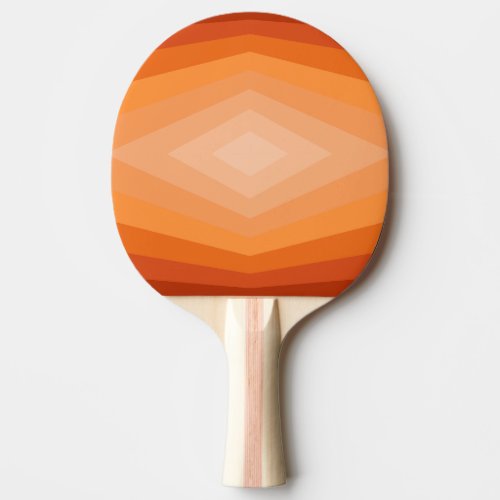 Shades Of Orange Geometric Abstract Art Ping Pong Paddle