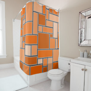 Shades of Orange Shower Curtain