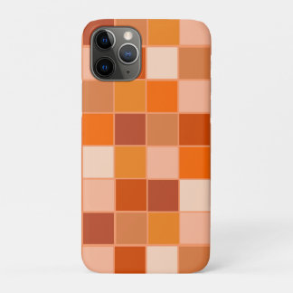 Shades of Orange Squares  iPhone 11 Pro Case