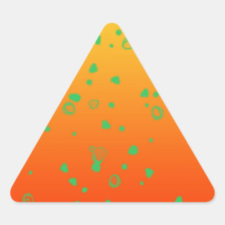 Shades Of Orange Triangle Sticker
