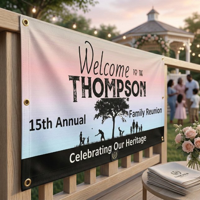 Shades of Pastel Family Reunion Banner (Shades of Pastel Family Reunion Banner)