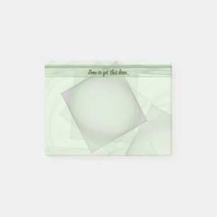 Shades of Pastel Green Geometric Background Post-it Notes