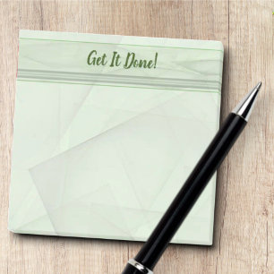 Shades of Pastel Green Geometric Background Post-it Notes