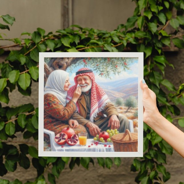 Shades of Peace | Old Palestinian Couple Poster (Creator Uploaded)