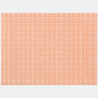Shades of Peach Fuzz in Classic Pattern, Frame Rug
