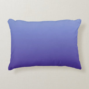 Shades of Periwinkle Violet to Blue Accent Pillow