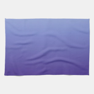 Shades of Periwinkle Violet to Blue Kitchen Towel