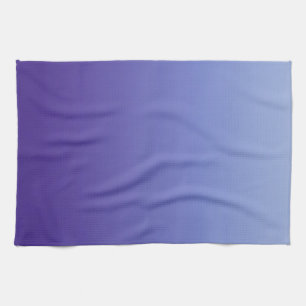 Shades of Periwinkle Violet to Blue Kitchen Towel