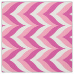 Shades Of Pink And White Zigzag Chevron Pattern Fabric
