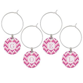 Shades Of Pink And White Zigzag Chevron Pattern