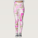 Shades of Pink &amp; Brown in Flattering Design Leggings