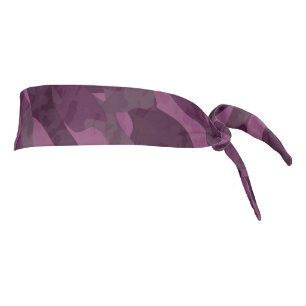 shades of pink camo tie headband