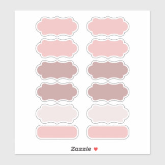 Shades of Pink Create Your Own Vinyl Labels