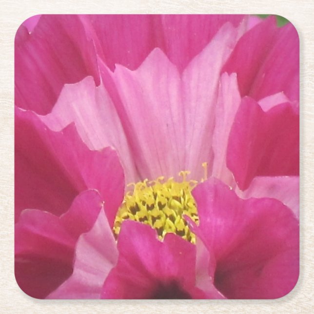 Shades Of Pink Flower Party Coaster (Front)