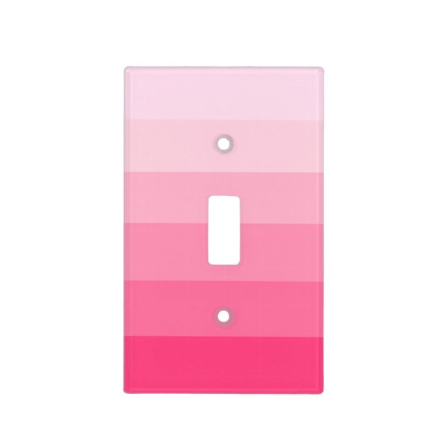 "Shades of Pink" Light Switch Cover (Front)