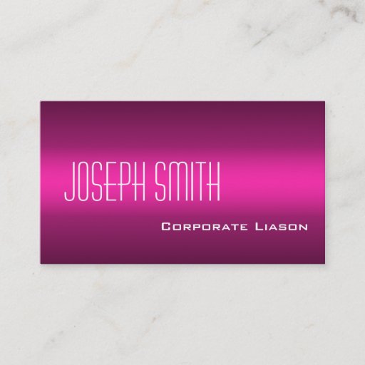 Customizable Shades of Pink Professional Standard Business Card