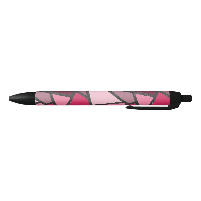 Shades of pink stained glass pattern pen (Bottom)