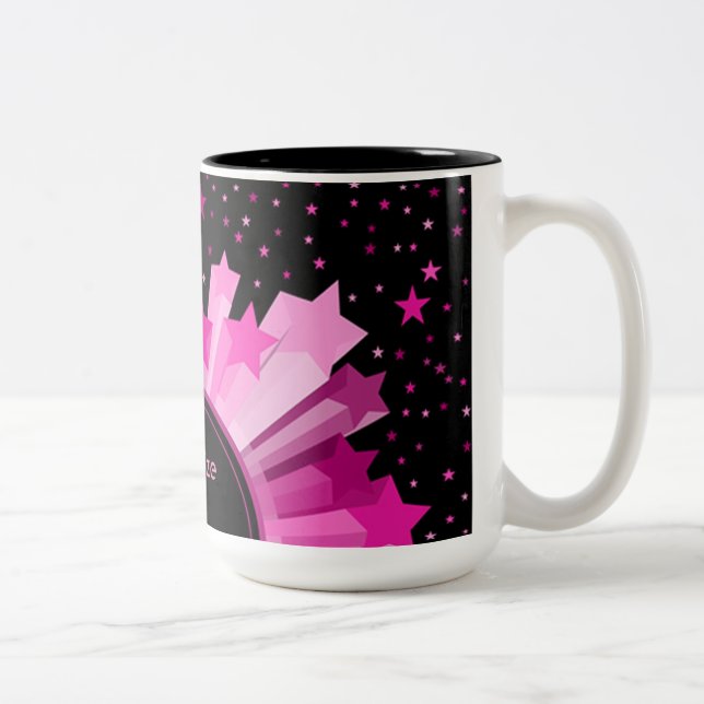 Shades Of Pink Starburst Mug (Right)