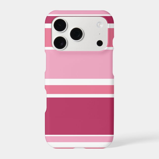 Shades of pink stripes Case-Mate iPhone case (Back)