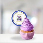Shades of Purple: A Blue-Violet Birthday Bash Edible Frosting Rounds