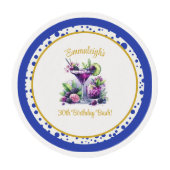 Shades of Purple: A Blue-Violet Birthday Bash Edible Frosting Rounds (Front)
