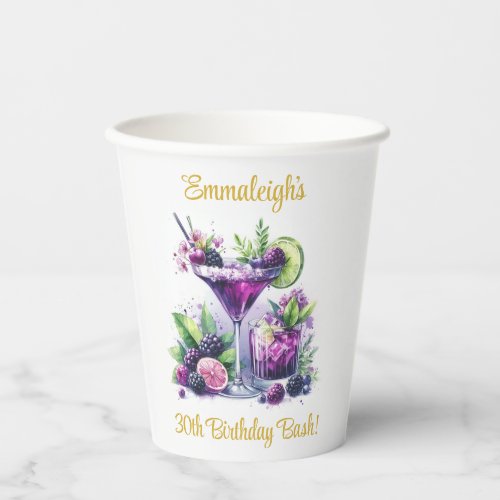 Shades of Purple A Blue_Violet Birthday Bash Paper Cups