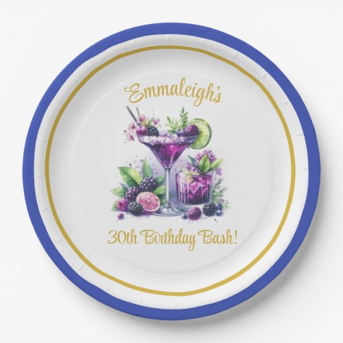 Shades of Purple A Blue_Violet Birthday Bash Paper Plates