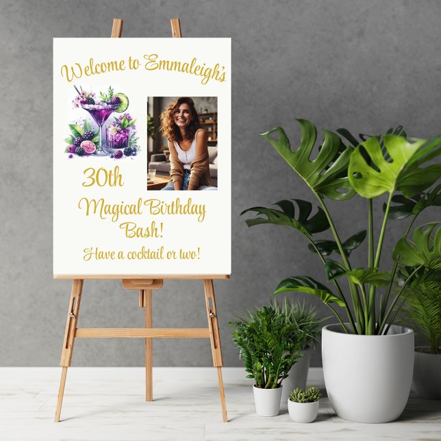 Shades of Purple: A Blue-Violet Birthday Welcome Foam Board (Creator Uploaded)