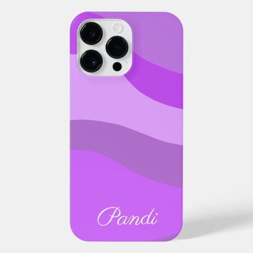Shades of Purple Abstract Art  iPhone 14 Pro Max Case