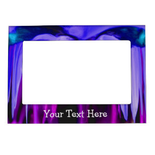 Shades Of Purple Abstract Art Magnetic Frame