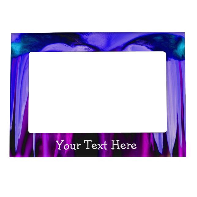 Shades Of Purple Abstract Art Magnetic Frame (Front)