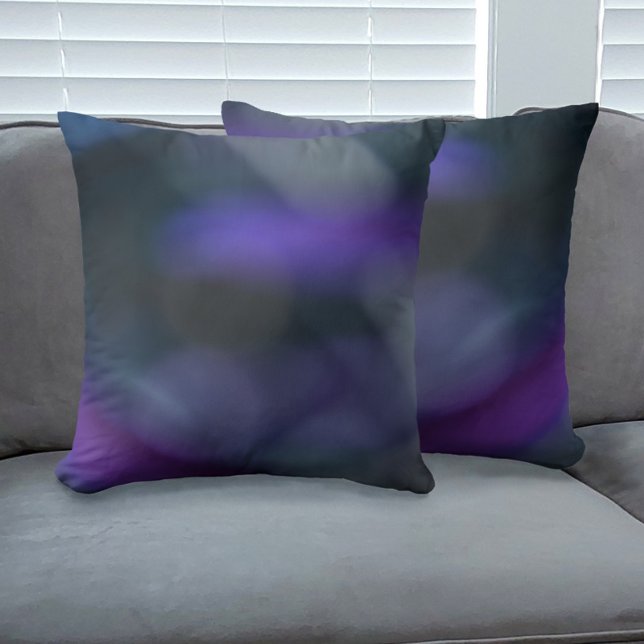 Shades of Purple Abstract Throw Pillow (Creator Uploaded)