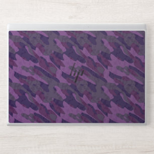 shades of purple camo HP laptop skin