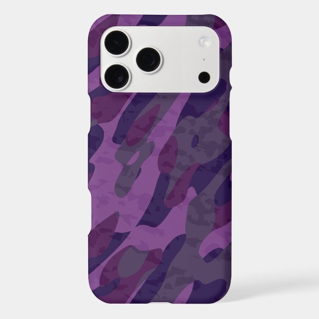 shades of purple camo iPhone case (Back)