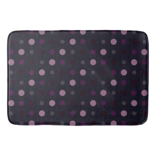 Shades of purple Dots Bath Mat