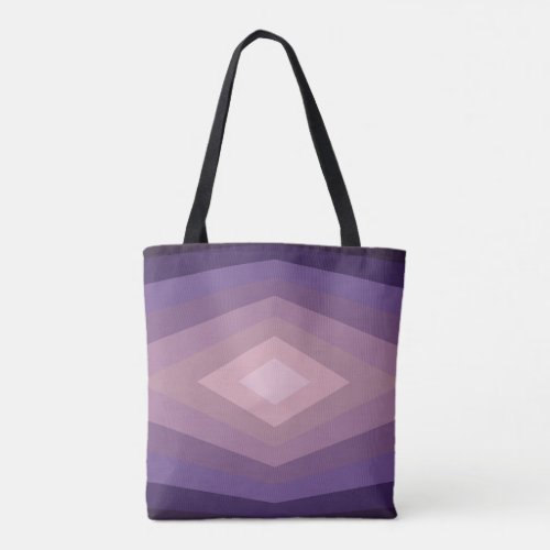 Shades Of Purple Geometric Abstract Art Tote Bag