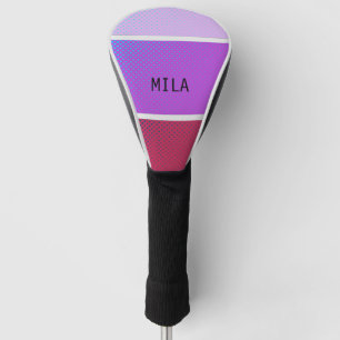 Shades of purple golf head cover
